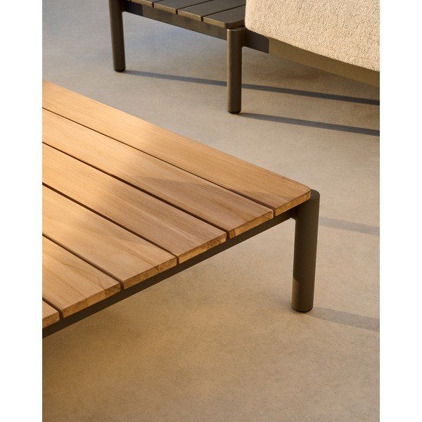 Stolik ogrodowy z litego drewna tekowego 89x91 cm Sorells – Kave Home-image-3