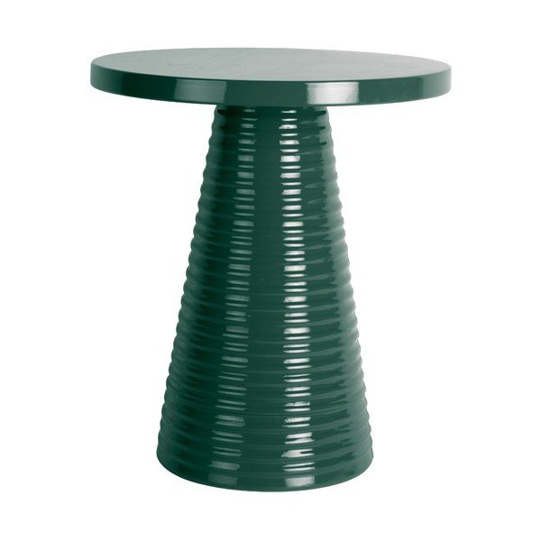 Metalowy okrągły stolik ø 40 cm Catania Ribbed – Leitmotiv