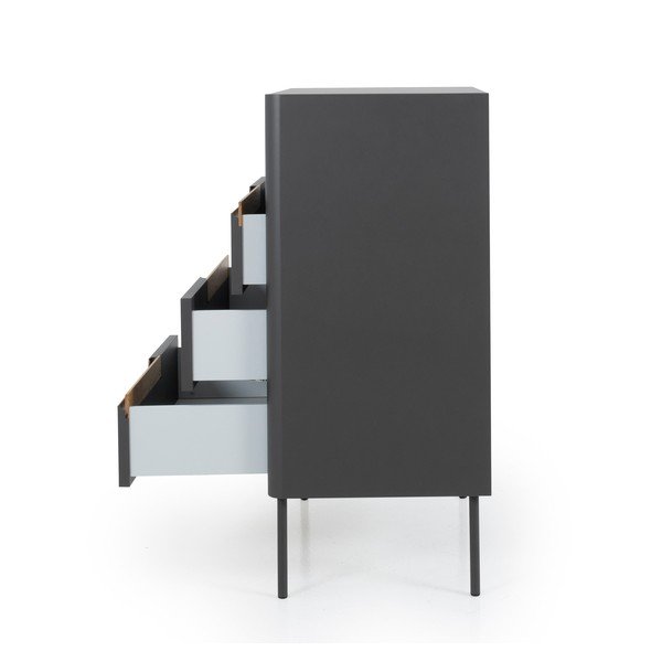 Antracytowa komoda Tenzo Switch, 80x102 cm-image-4