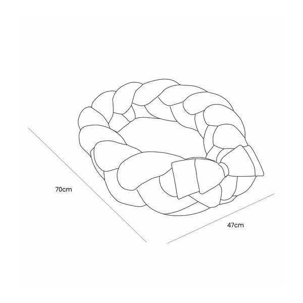 Różowy kokon dla niemowląt 47x70 cm – Meowbaby-image-4