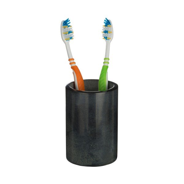 Ciemnoszary kamienny kubek na szczoteczki do zębów Kamal – Premier Housewares-image-2