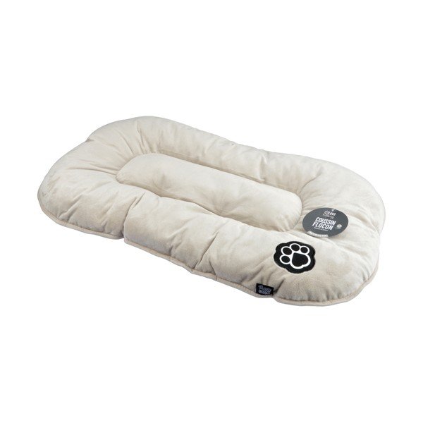 Beżowe zamszowe legowisko dla psów 107x62 cm Flakes – Love Story