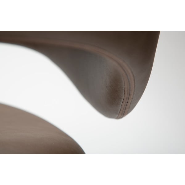 Ciemnobrązowe krzesło z imitacji skóry Zone – DAN-FORM Denmark-image-4