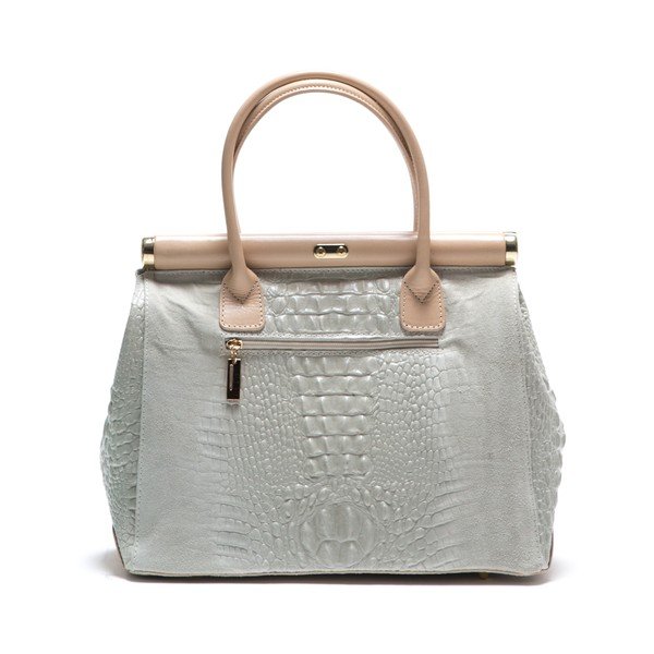 Skórzana torebka Anna Luchini 825 Beige-image-2