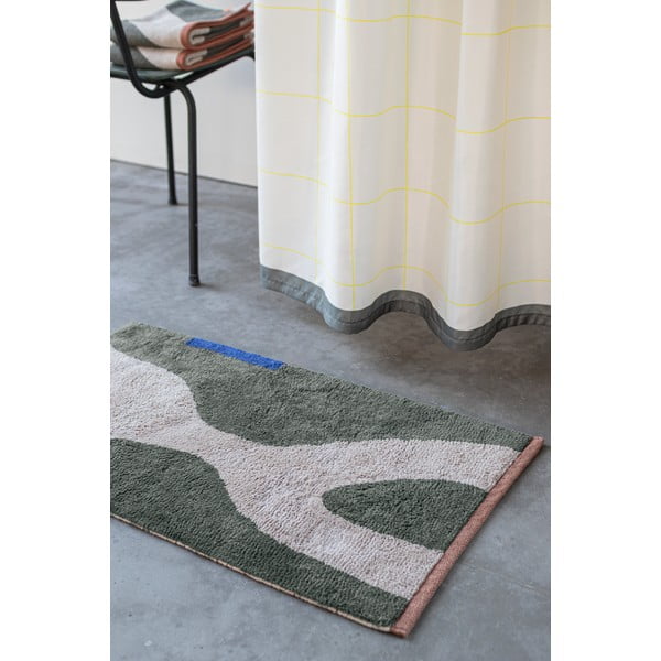 Ciemnozielony bawełniany dywan odpowiedni do prania 50x80 cm Figura – Mette Ditmer Denmark-image-1