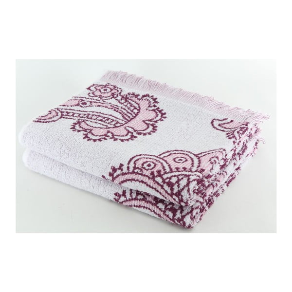 Komplet 2 ręczników Purple Floral, 70x140 cm
