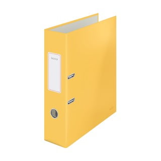 Żółty segregator biurowy z miękką powierzchnią Leitz Cosy, A4