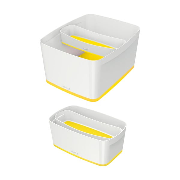 Biało-żółty stołowy podłużny organizer MyBox – Leitz-image-3