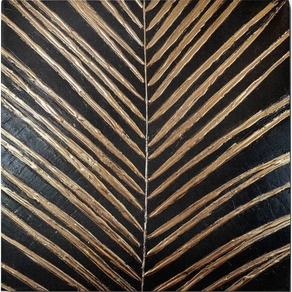 Ręcznie malowany obraz 70x70 cm Palm Leaf – Wallity