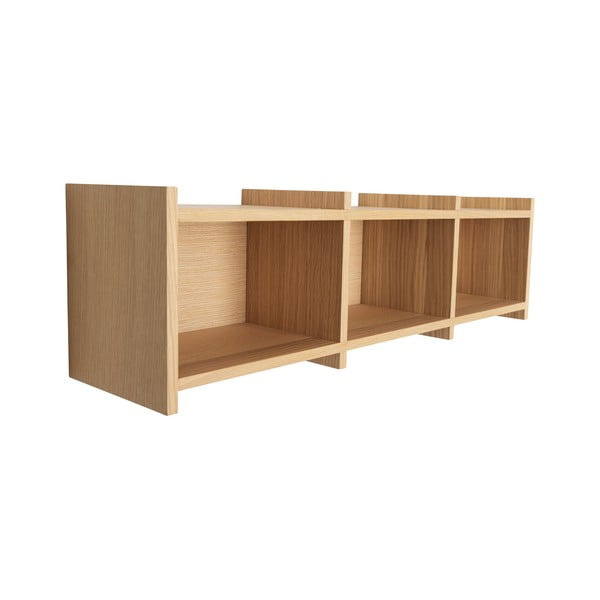 Wielopoziomowa półka w dekorze dębu 80 cm Focal – Hübsch-image-3