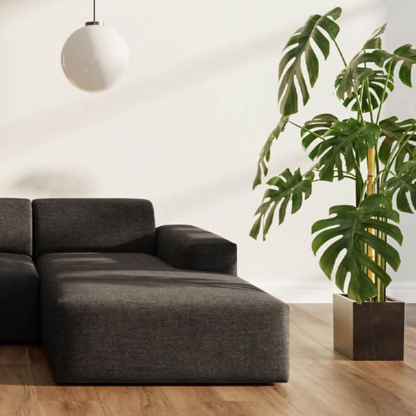 Antracytowy narożnik (prawostronny/z szezlongiem) Villet – Rodier-image-3