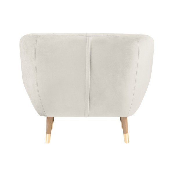 Kremowy aksamitny fotel Mazzini Sofas Benito-image-4