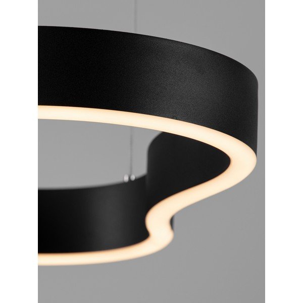 Aluminiowa lampa wisząca LED ze ściemniaczem w kolorze matowej czerni Dussa – Nova Luce-image-2