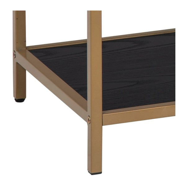 Czarno-złoty regał 114x78 cm Seaford – Actona-image-3