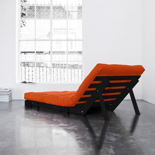 Fotel rozkładany Karup Roots Wenge/Orange-image-2