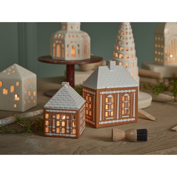 Ceramiczny świecznik na świeczkę typu tealight Gingerbread Lighthouse – Kähler Design-image-2