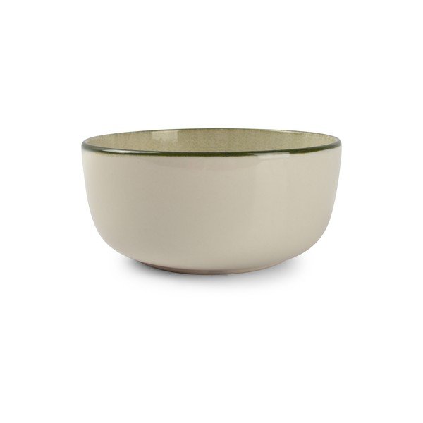 Zielona/kremowa kamionkowa miska 740 ml Gravel – ONA-image-2