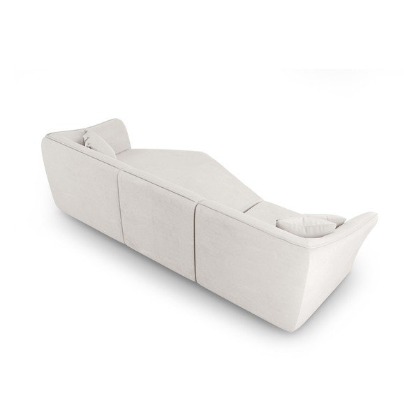 Biały narożnik z materiału bouclé Tokyo – Cosmopolitan Design-image-3