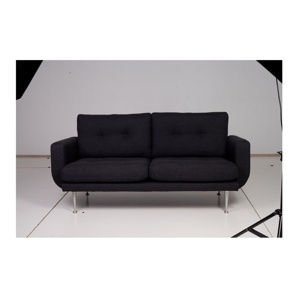 Antracytowa sofa 2-osobowa Scandic Fly-image-2