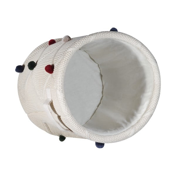 Kremowy tekstylny dziecięcy kosz na zabawki ø 30x35 cm Creme – Kindsgut-image-4