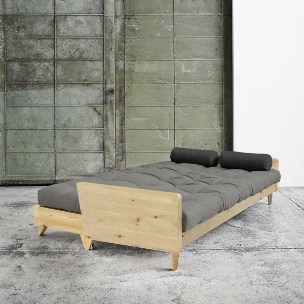Sofa rozkładana Karup Indie Natural/Granite Grey/Dark Grey-image-1