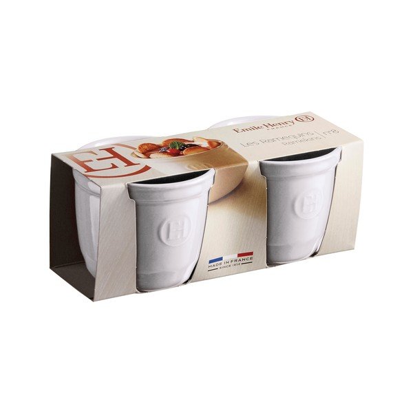 Komplet 2 białych kokilek Emile Henry N°8-image-1