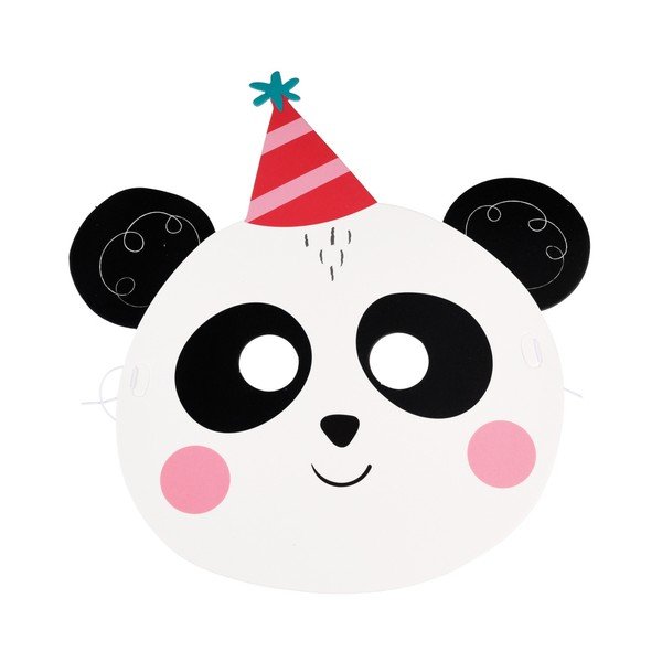 Zestaw 6 masek papierowych Rex London Party-image-4