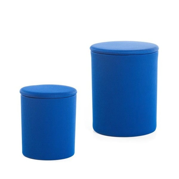 Zestaw 2 stołków The Drum Dazzling Blue
