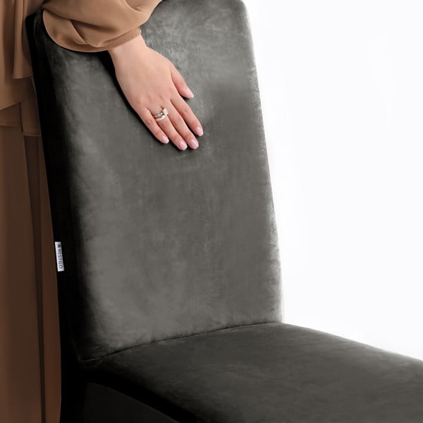 Szary elastyczny pokrowiec na krzesło 48 cm Sento – Restilo-image-4
