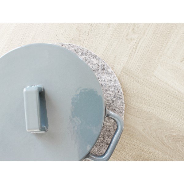 Stalowoszara filcowa podkładka z wełny Wooldot Felt Coaster, ⌀ 20 cm-image-3