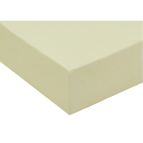 Kremowe prześcieradło frotte 90x200 cm 