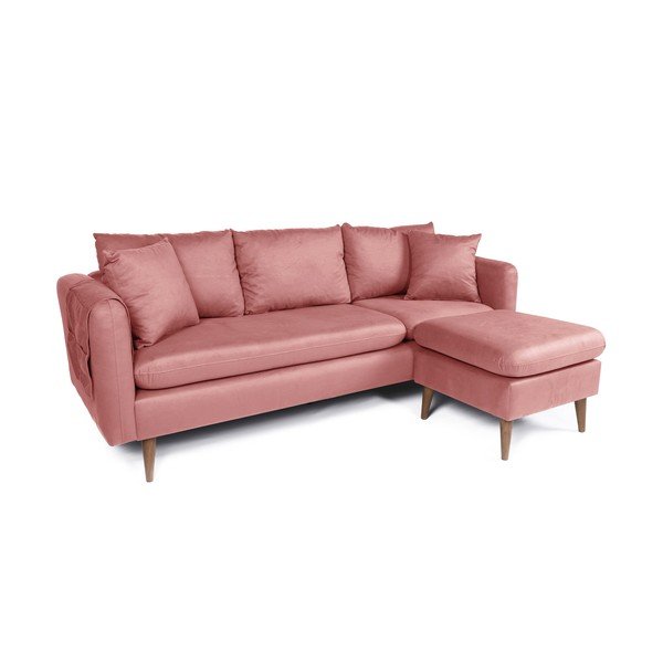 Jasnoróżowa sofa 215 cm Sofia – Balcab Home-image-2