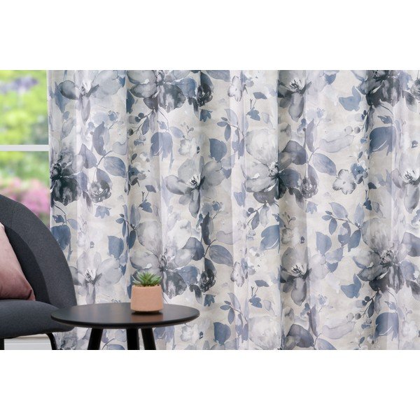 Biała/szara zasłona 140x260 cm Nirvana – Mendola Fabrics-image-2