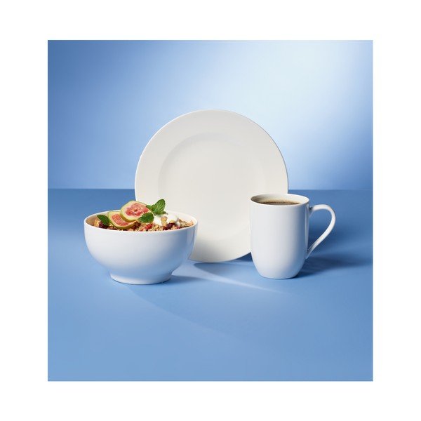 Porcelanowy zestaw śniadaniowy miski, talerza i kubka Villeroy & Boch For Me-image-1