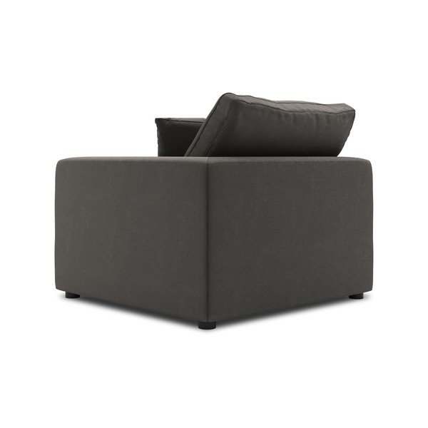 Ciemnobrązowa narożna część sztruksowej sofy modułowej Windsor & Co Sofas Galaxy, prawostronna-image-3