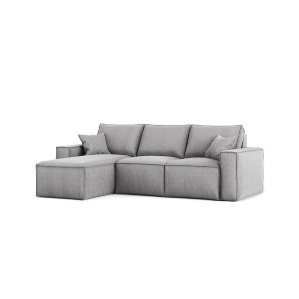 Szara narożna sofa lewostronna Cosmopolitan Design Miami-image-2