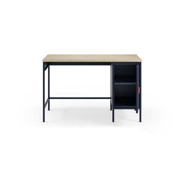 Biurko z blatem w dekorze dębu 60x120 cm Sayla – Marckeric-image-3