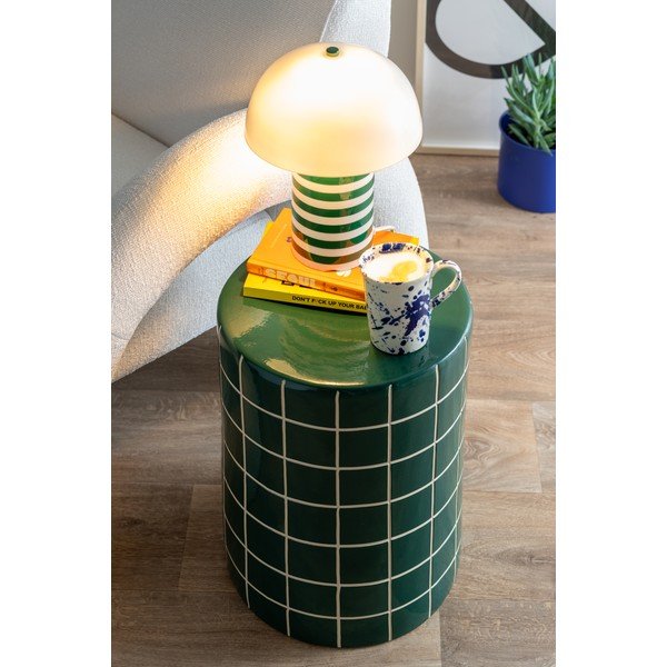Okrągły stolik ceramiczny ø 33 cm Retro Tiles – Leitmotiv-image-1