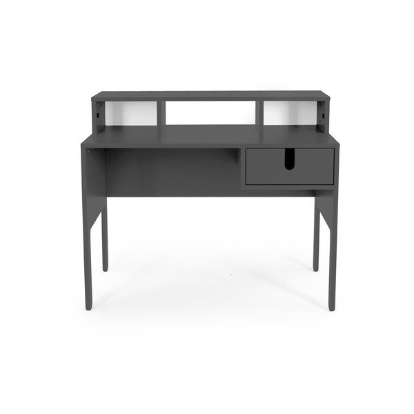 Szare biurko z 3 szufladami Tenzo Uno-image-2