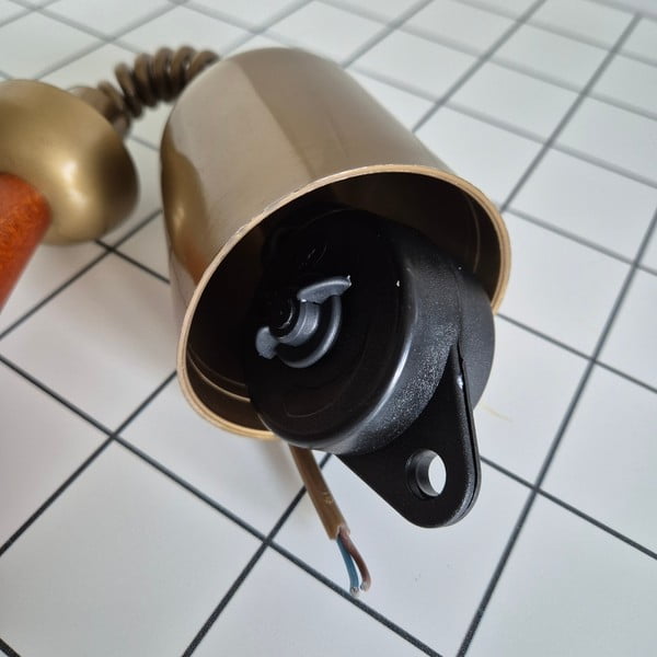 Lampa wisząca w brązowo-złotym kolorze ze szklanym kloszem ø 30 cm Ciara – LAMKUR-image-4