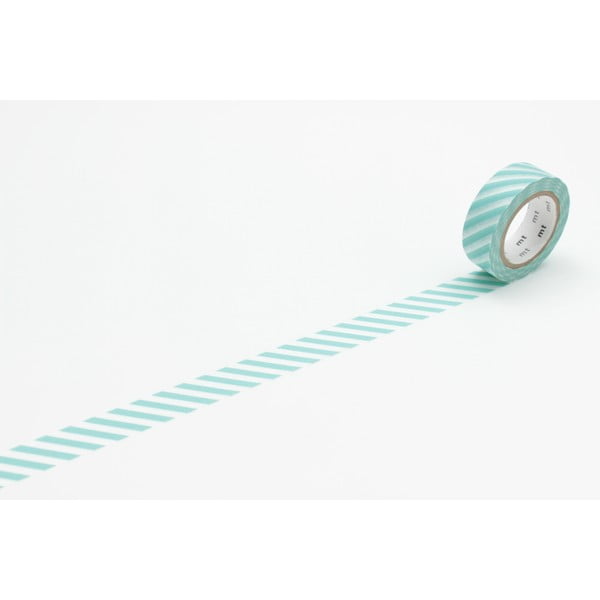 Taśma dekoracyjna washi Stripe Mint-image-4