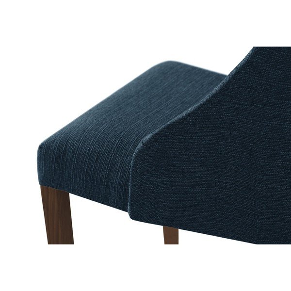 Granatowe krzesło z ciemnobrązowymi nogami Ted Lapidus Maison Absolu-image-4