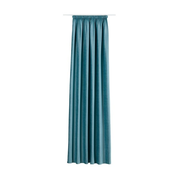 Turkusowa aksamitna zasłona 140x260 cm Novara – Mendola Fabrics