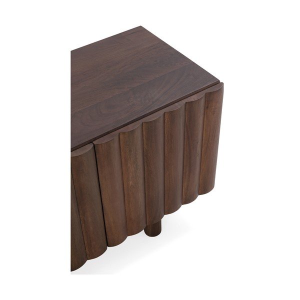 Brązowa szafka pod TV z litego drewna mango 160x55x40 cm Tamira – MOME-image-3