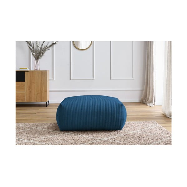 Ciemnoniebieski sztruksowy podnóżek Voltaire – Bobochic Paris-image-4