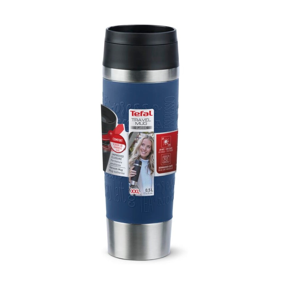 Ciemnoniebieski kubek podróżny 500 ml – Tefal (zdjęcie 9)