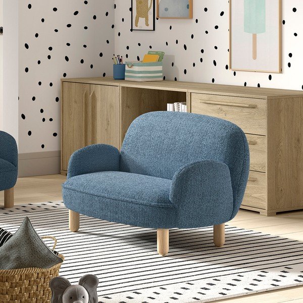 Beżowa sofa dla dzieci z materiału bouclé 89 cm Rocky – Vipack-image-4