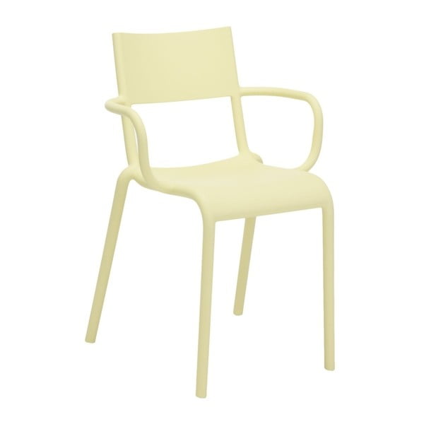 Jasnożółte krzesło Kartell Generic Age