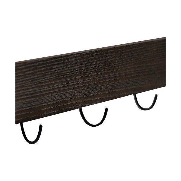 Wieszak ścienny w dekorze jesionu w ciemnym naturalnym kolorze z półką 120 cm Protopia – DAN-FORM Denmark-image-3