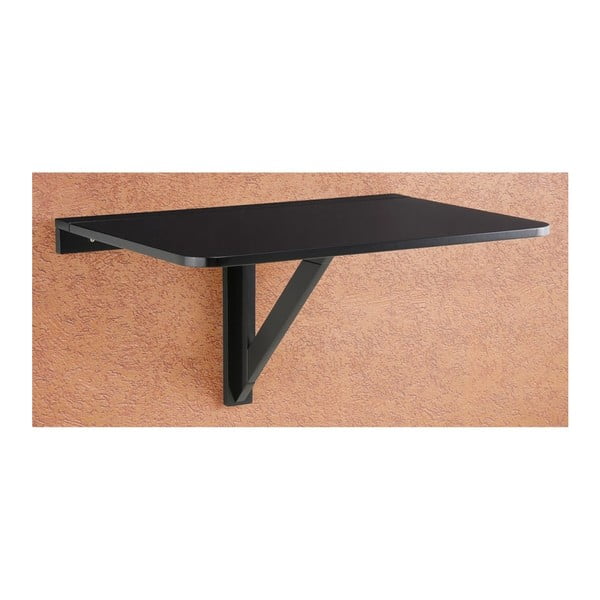 Czarny składany stolik ścienny Støraa Trento, 56x80 cm-image-4